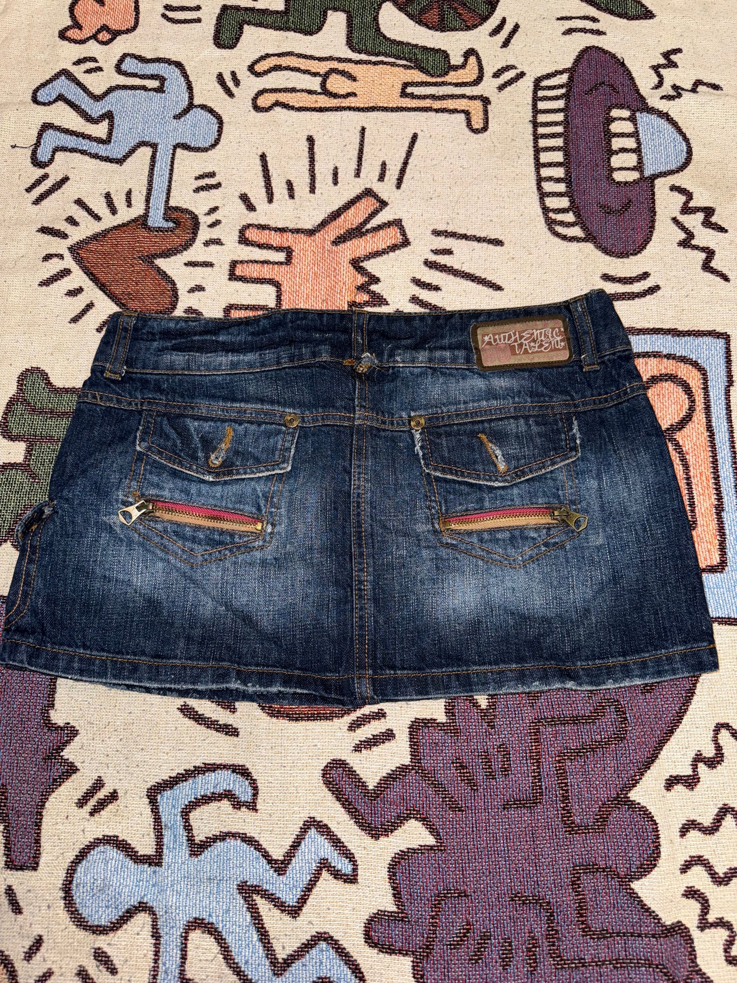 Y2k mini denim skirt