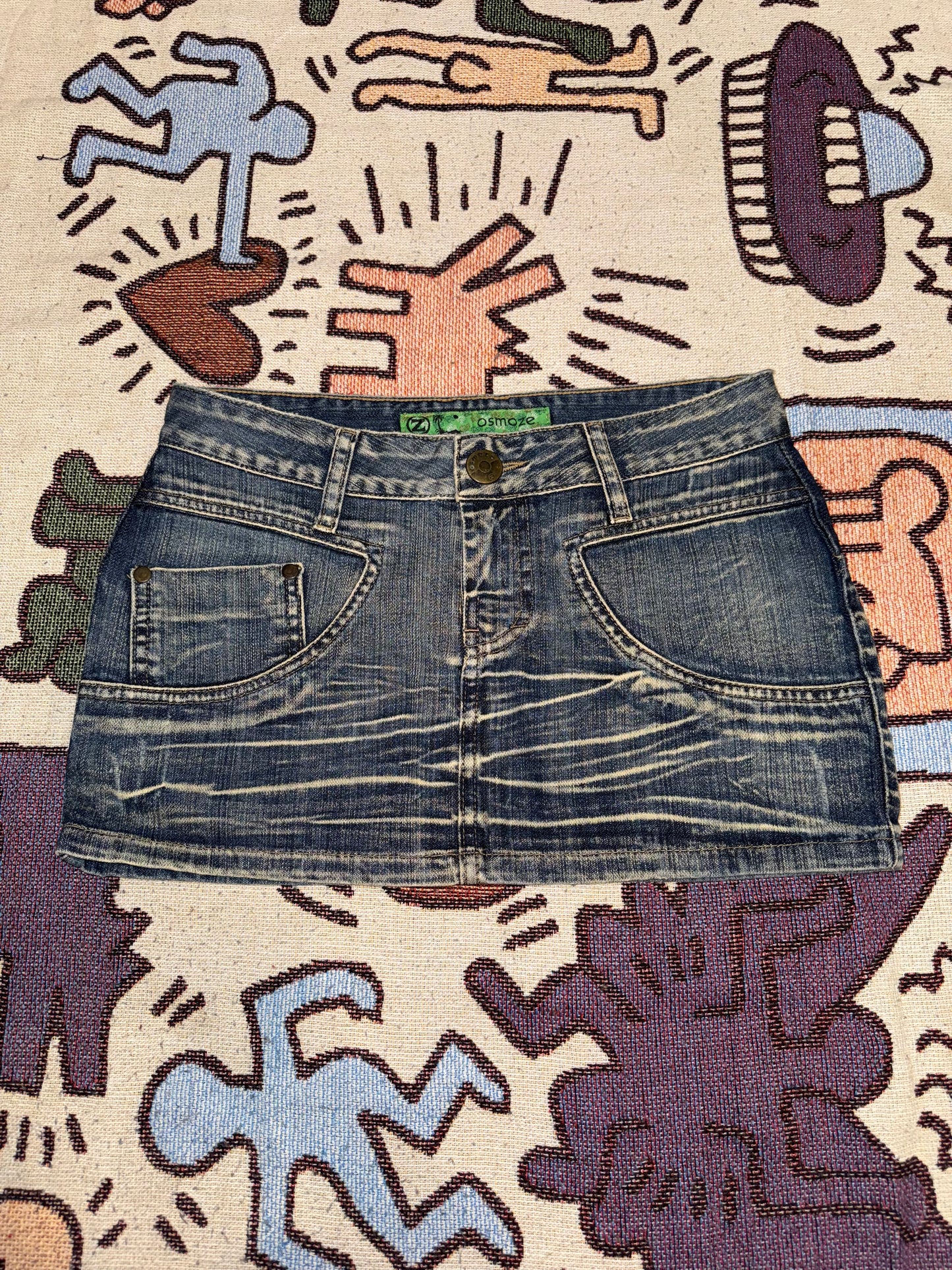 Y2k mini denim skirt