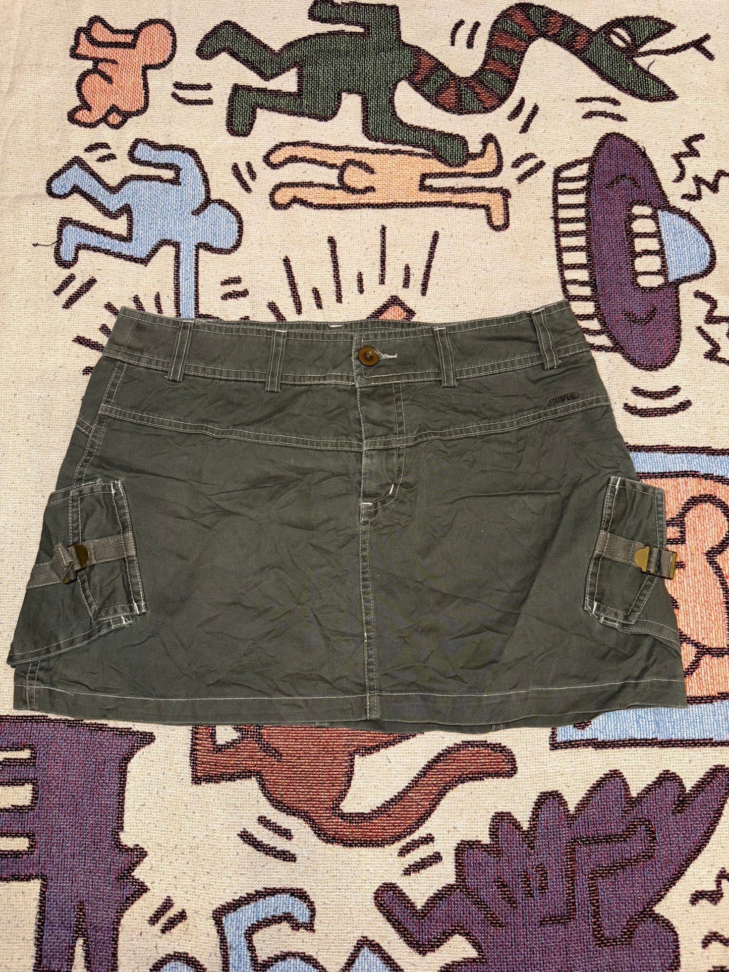 Y2k mini denim skirt