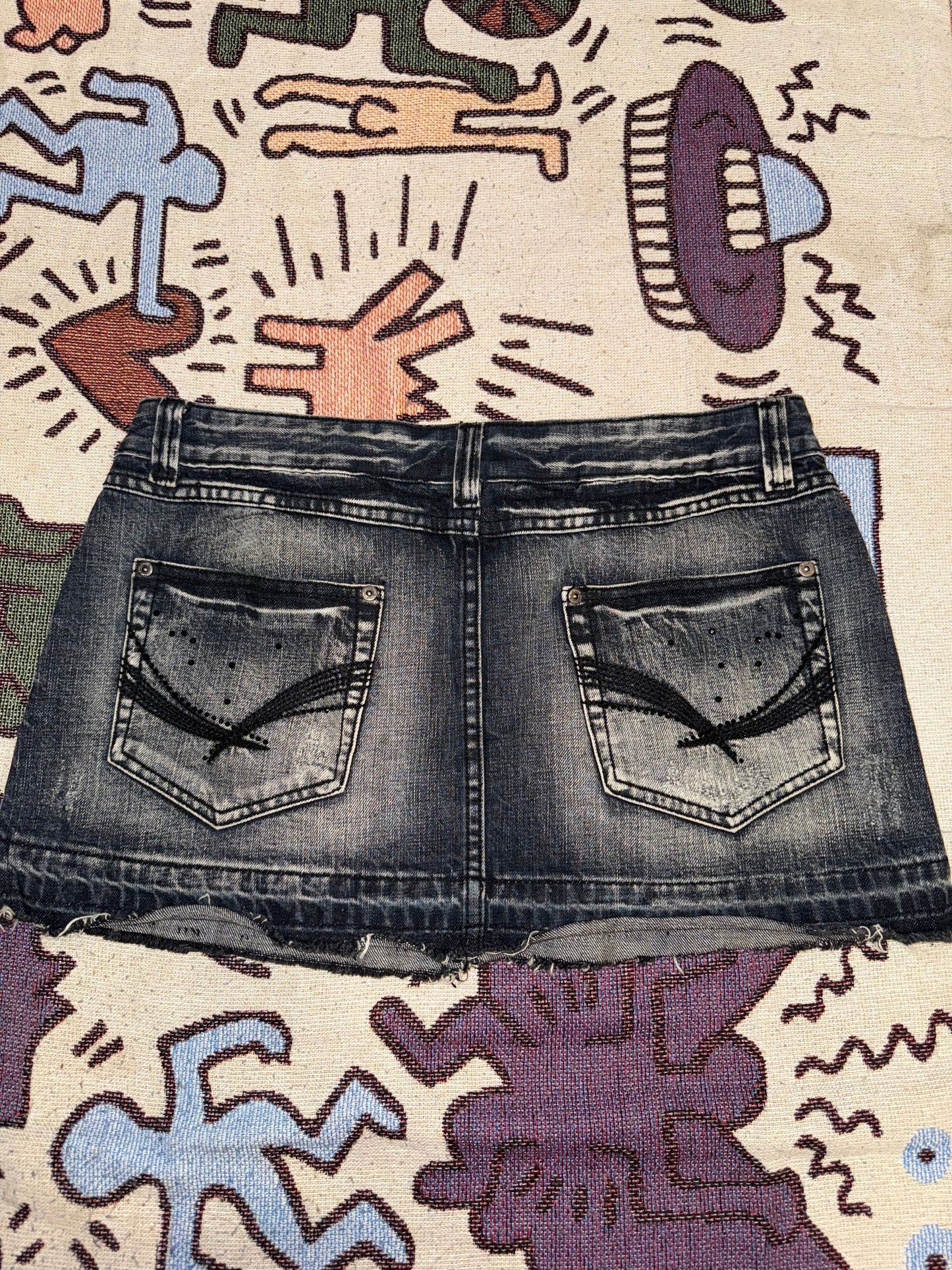 Y2k mini denim skirt