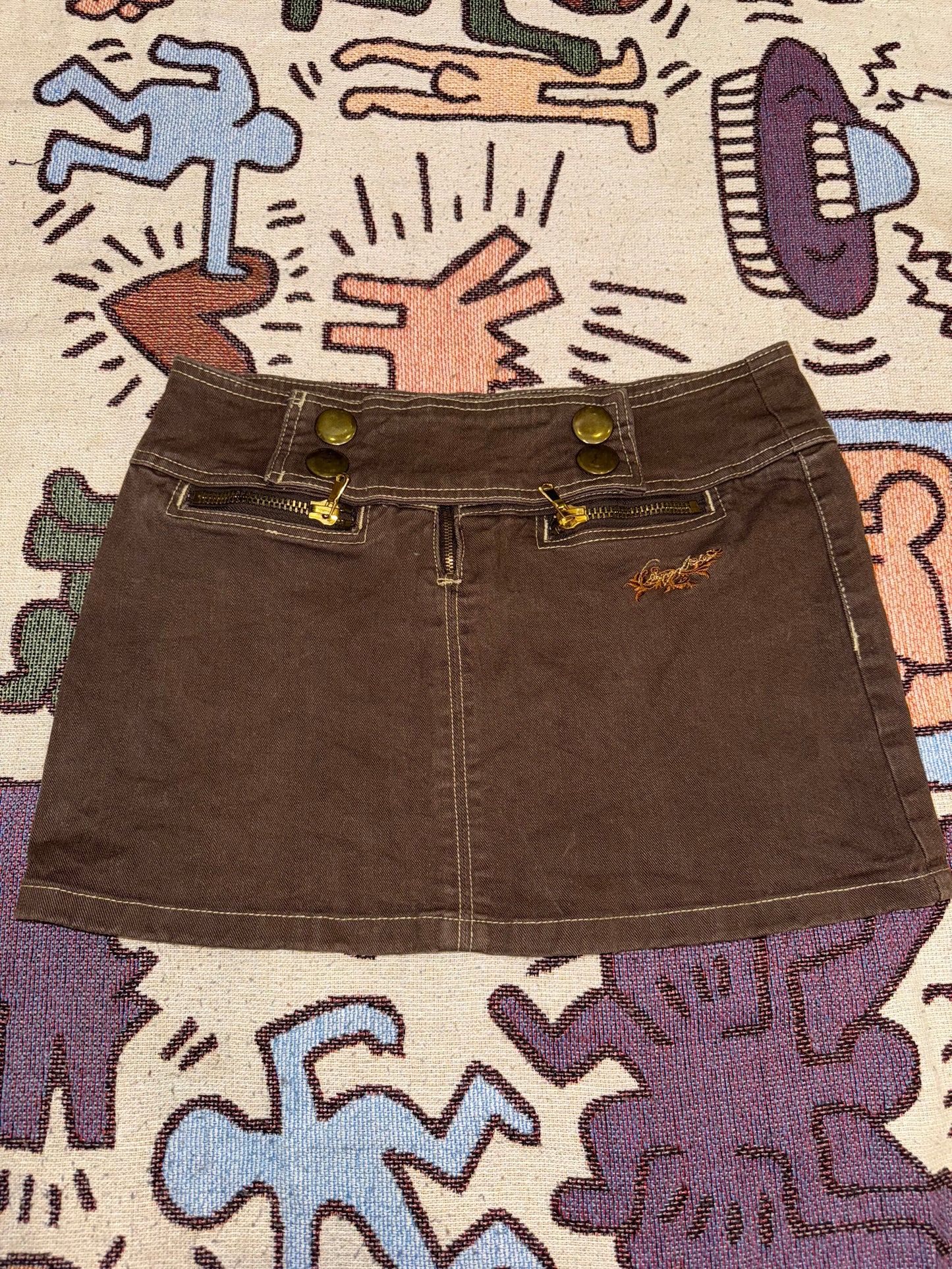 Y2k mini denim skirt