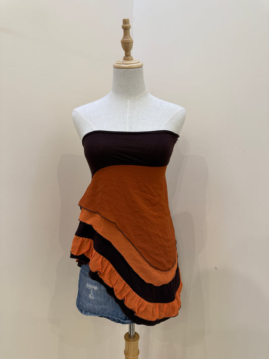 Y2k asymmetrical tube top (XS)