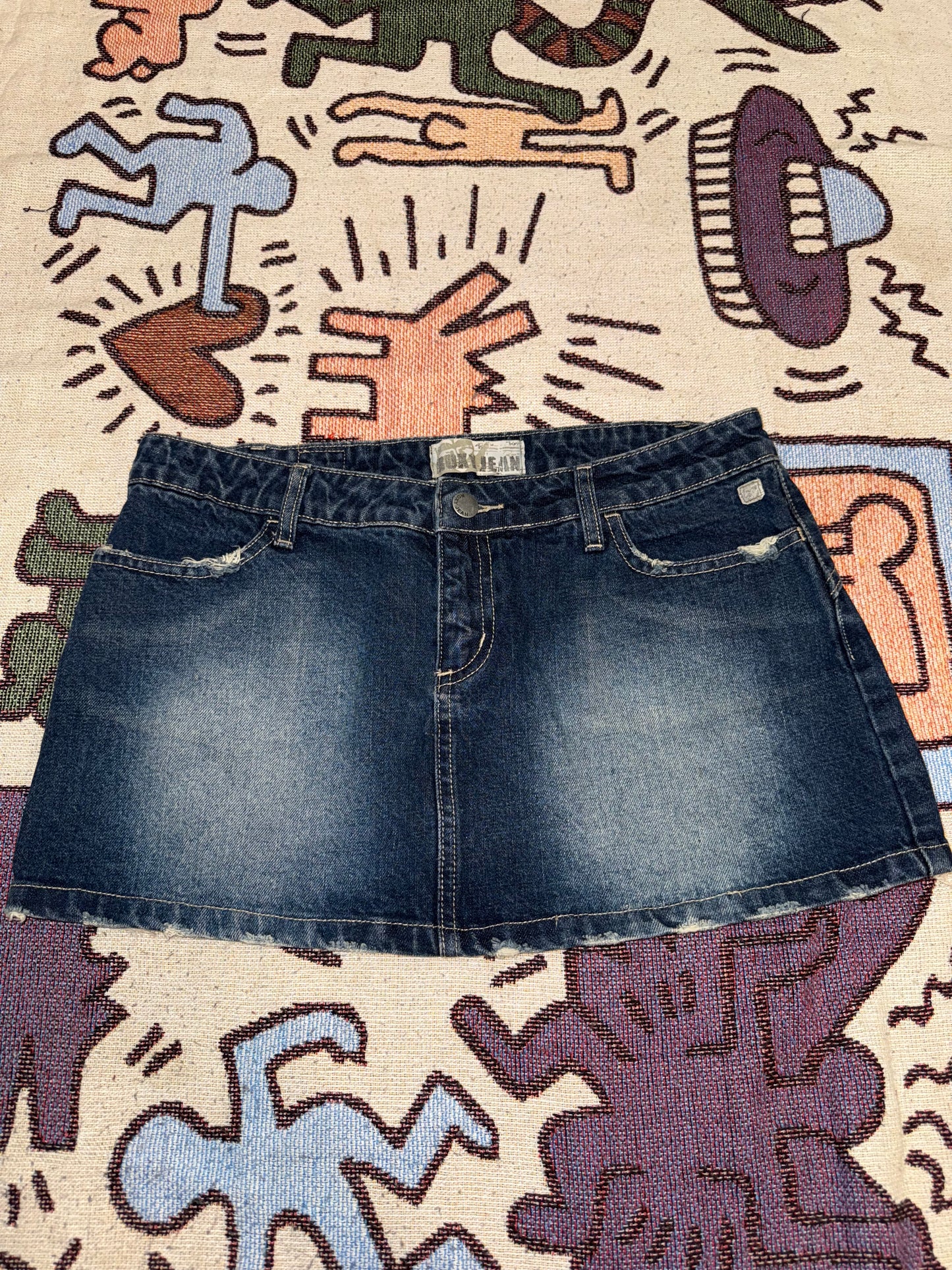 Y2k mini denim skirt ROXY