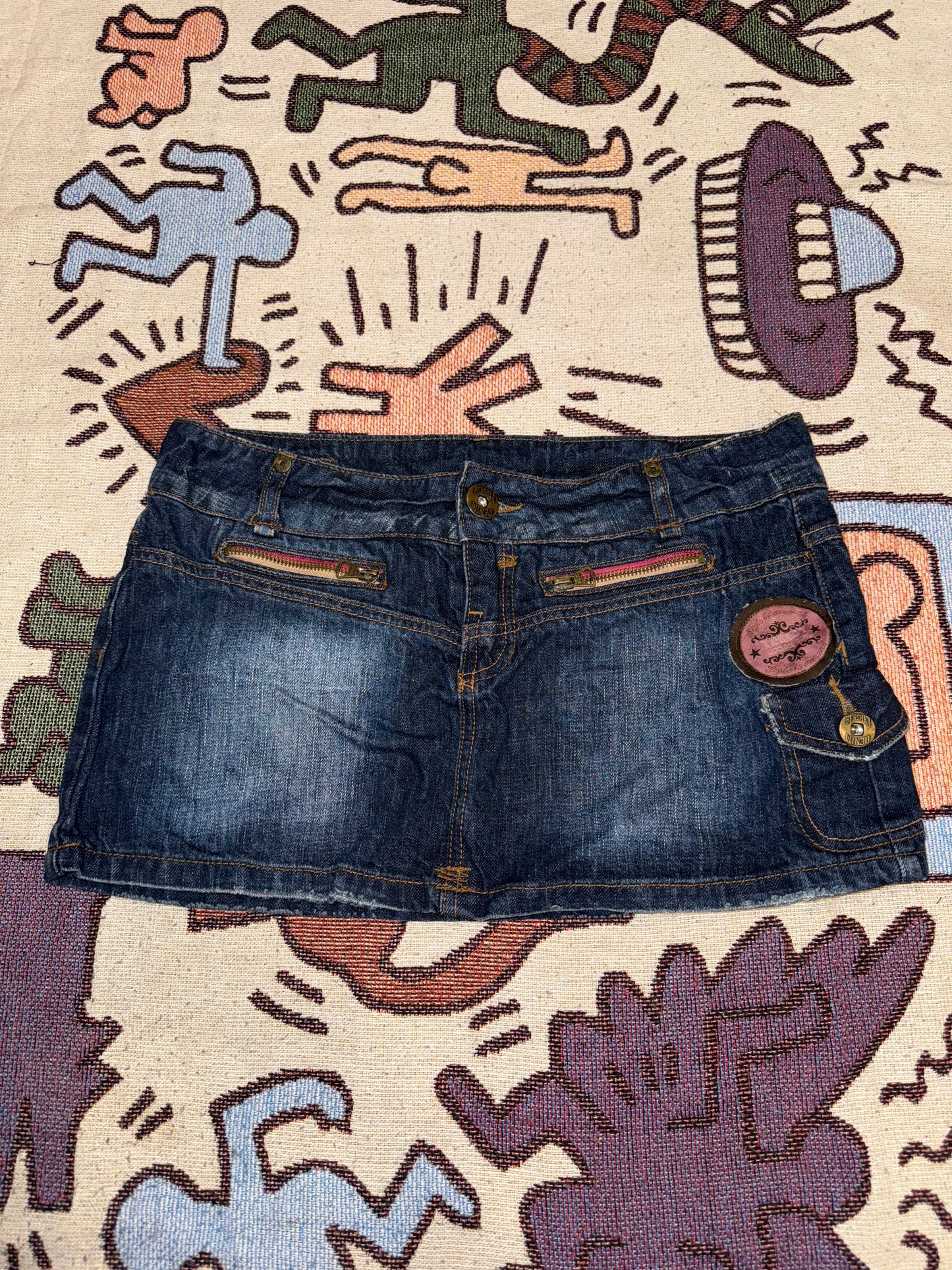 Y2k mini denim skirt
