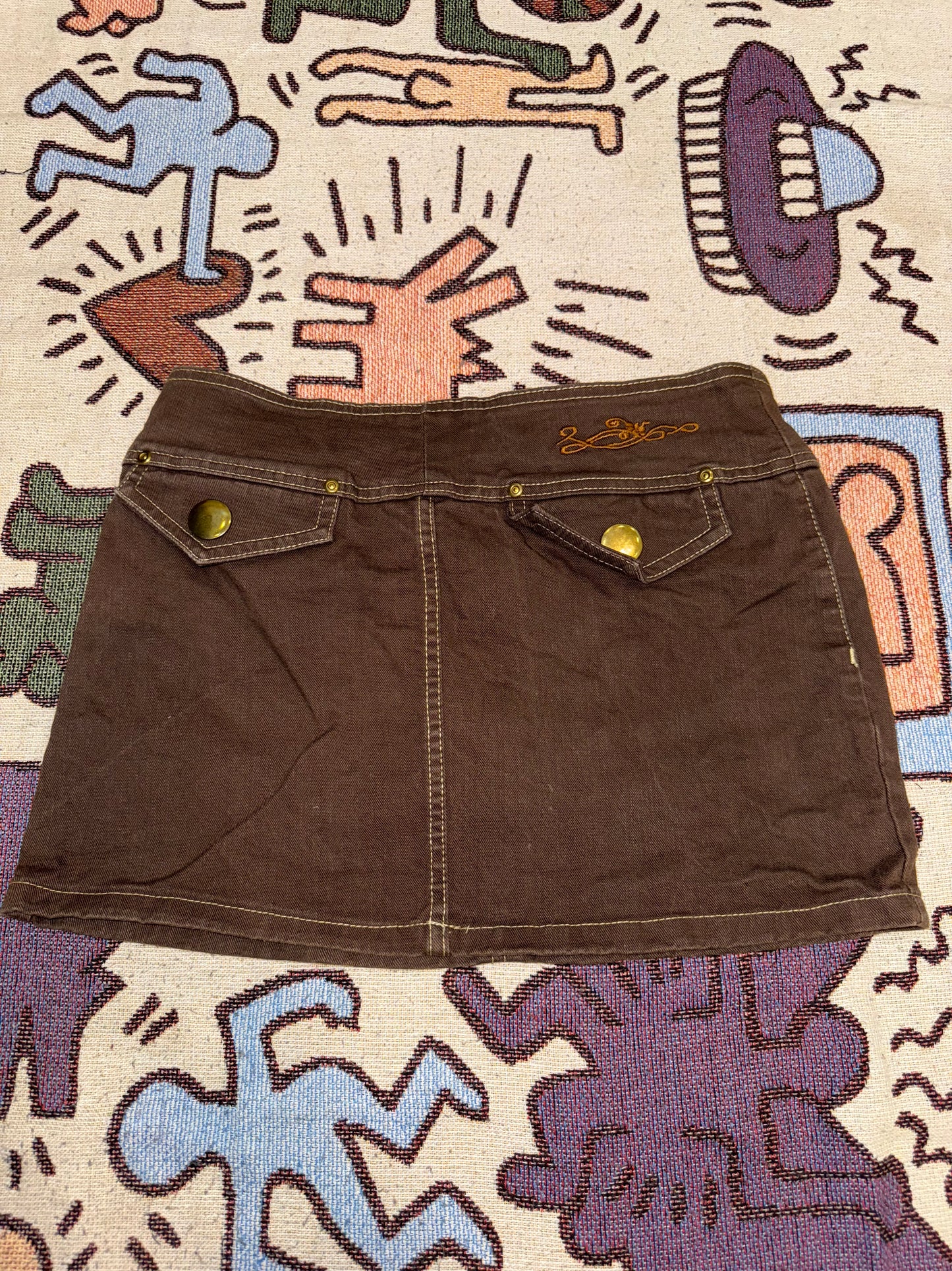 Y2k mini denim skirt