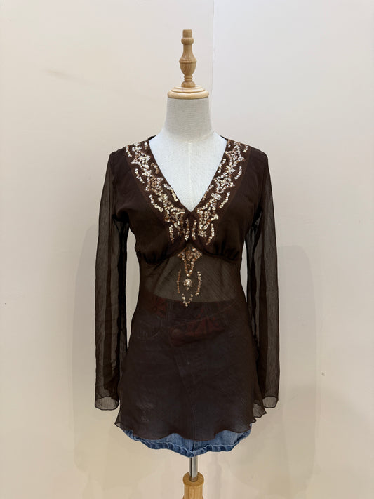 Y2k mesh top (S-M)