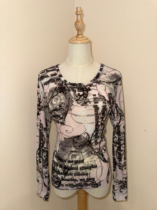 Y2k longsleeve top (S-M)
