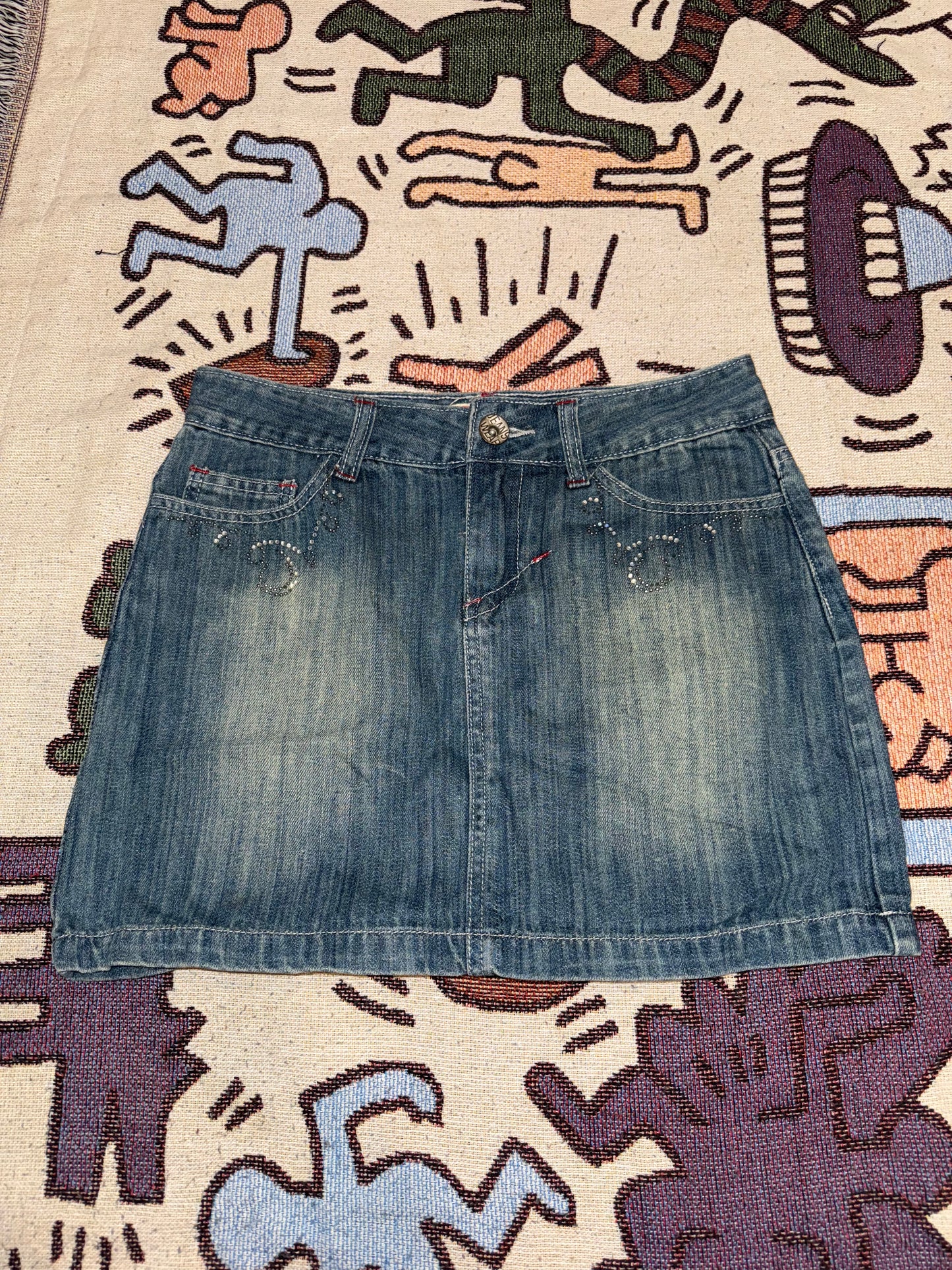 Y2k mini denim skirt just jeans