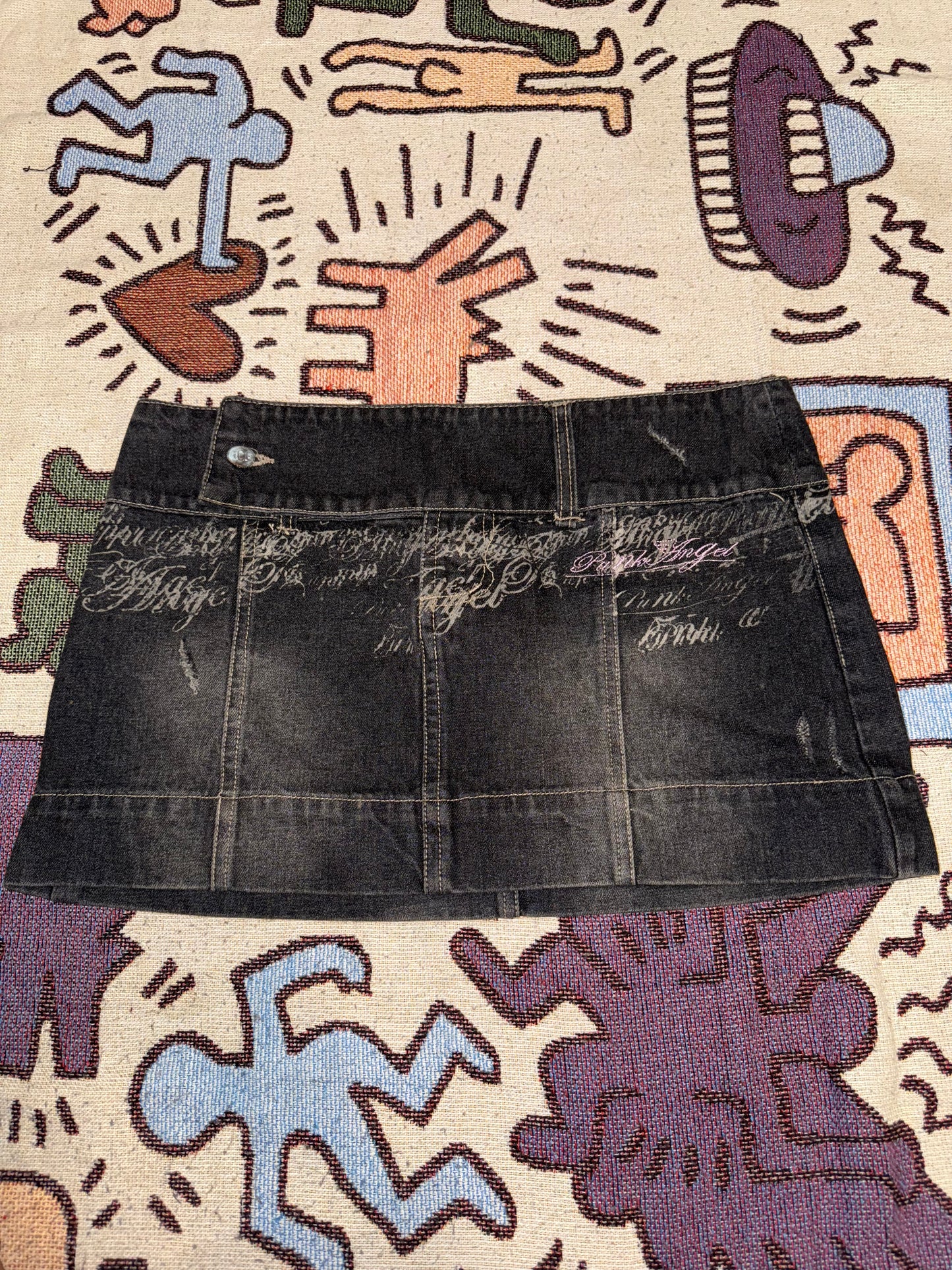 Y2k mini denim skirt