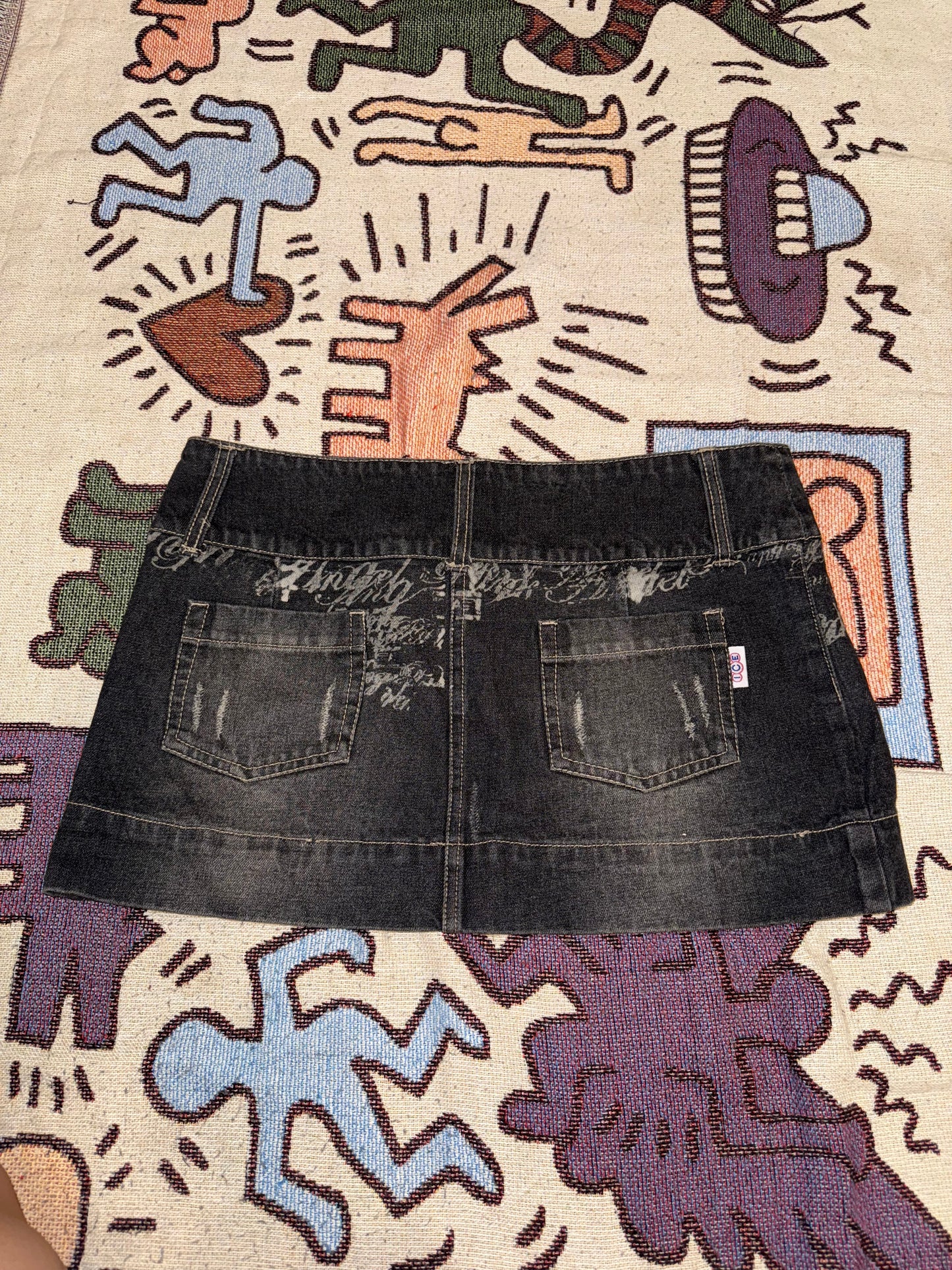 Y2k mini denim skirt