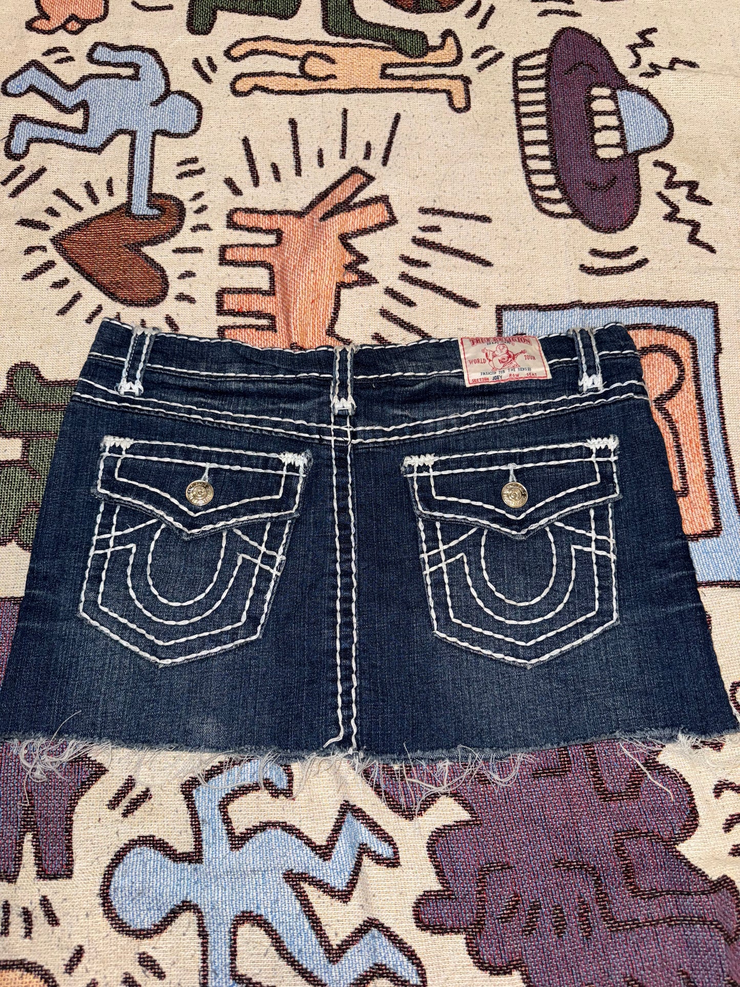 Y2k mini denim skirt True Religion
